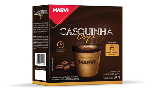 Casquinha Cup 50ml Com 6undades Cafes Marvi