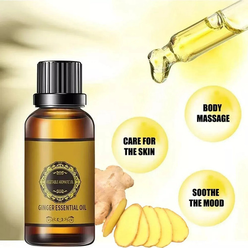 Esencial Aceite De Jengibre Para Drenaje Abdominal, Aceite