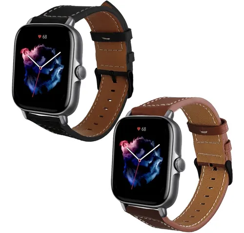 Correa cuero amazfit gts new arrivals