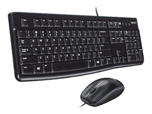 Pack De Teclado Y Mouse Logitech Mk120 Usb Ingles Td