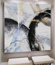Comprar Cuadro Abstracto Texturado Pintado A Mano Living Decoración 