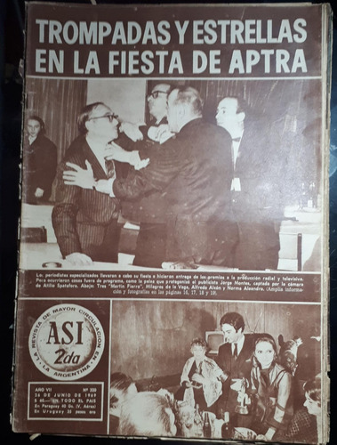 Revista Asi 320 1969 Aptra Martin Fierro Satiro Carcajada