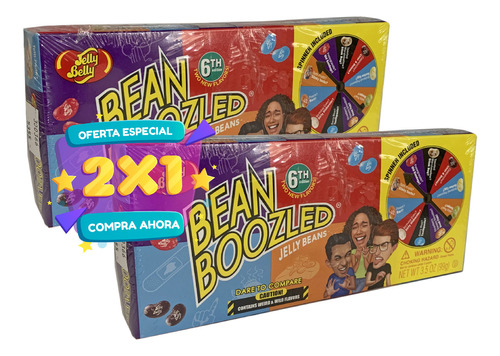 Son 2 Jelly Belly Bean Boozled Spinner Juego Mesa Dulces W01