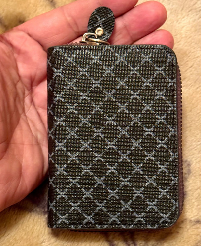 Cartera Tarjetero Billetera Monedero Moderno Unisex Varía Lisa Níquel Negro