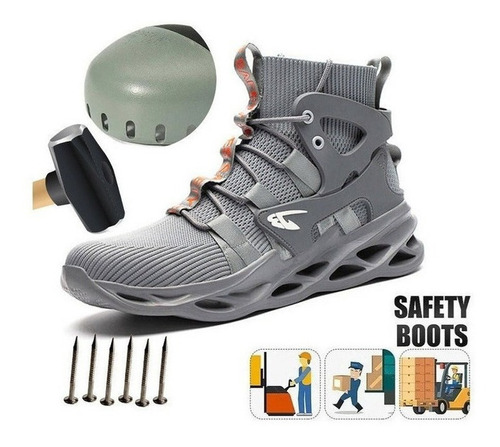 Zapatos De Seguridad 2021 A Prueba De Golpes Y Transpirables 