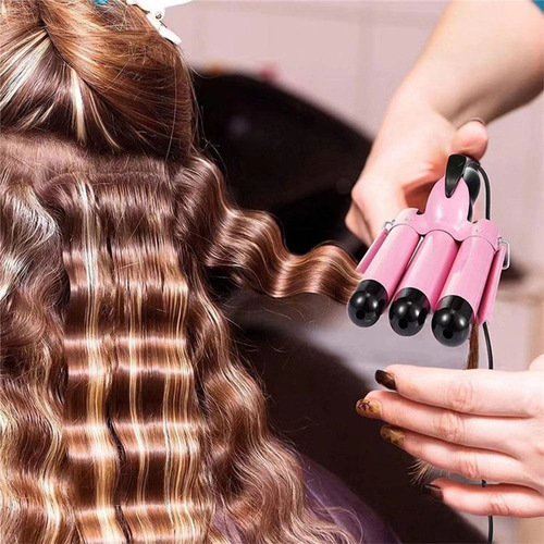 S 25mm Waflera Cabello Tenazas 3 Rizadora De Pelo Plancha