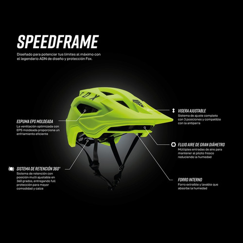 Casco Ciclismo Mtb Bike Fox Speedframe #26300-130