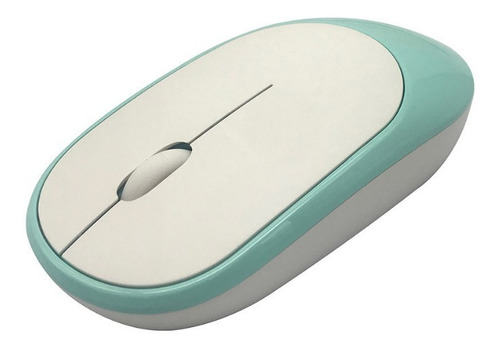 Imagen 2 de 5 de Combo Teclado + Mouse Inalambrico Verde Acqua Gtc Vintage