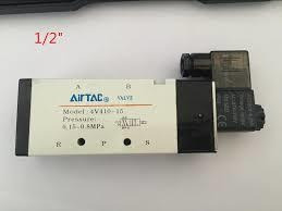 4v410-15-ac110v Na Valv Sol 5/2 Vias 1/2 C/ Bob Airtac