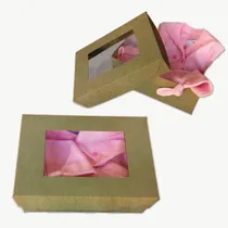 Comprar Caja Para Ajuar Bebe Baby Shower Kraft Pack X 50 C\u002Fventana