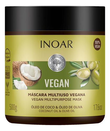 Inoar Vegan  Máscara 500g