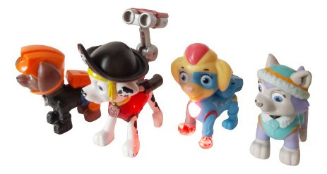 Paw Patrol 2 Vehículos 4 Figuras Marshall Zuma Twin Everest (Usado)