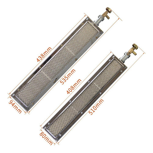 Quemador Infrarrojo Para Barbacoa Diy Para 57 X 9,5 Cm