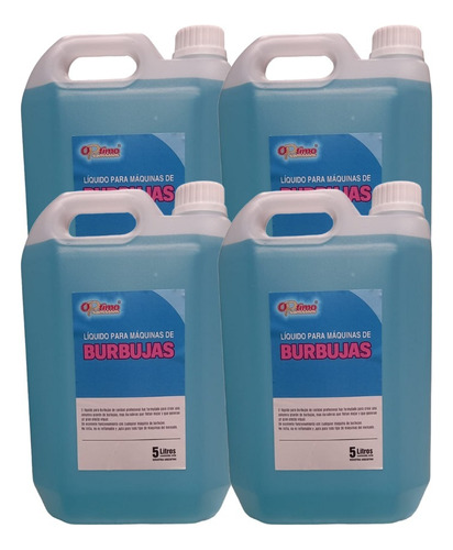 Líquido De Burbujas Optimo Bidón 5 L X 4 Unidades