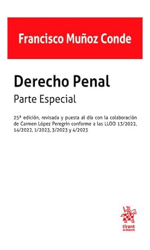 Derecho Penal Parte Especial 2023 - Munoz Conde Francisco