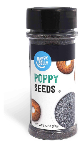 10 Piezas De Amazon Brand - Happy Belly Poppy Seeds, 3.5 Oun
