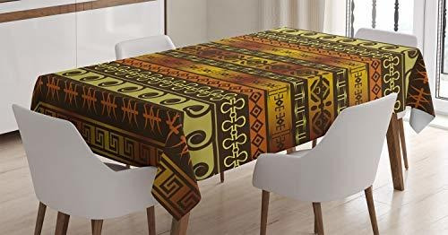 Mantel Prehistórico Ambesonnerectangular Tribal Tablecloth
