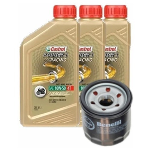 Kit Service Benelli Tnt 302 300 600 Filtro + Castrol 10w50