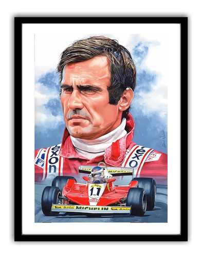 Cuadro Decorativo Carlos Alberto Reutemann Formula 1 