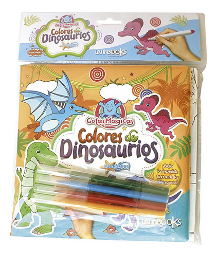 Colores De Dinosaurios Gotas Mágicas editorial Latinbooks tapa blanda en español