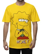 Comprar Remera Unisex Money Lisa Simpson Algodón Serigrafía Digital
