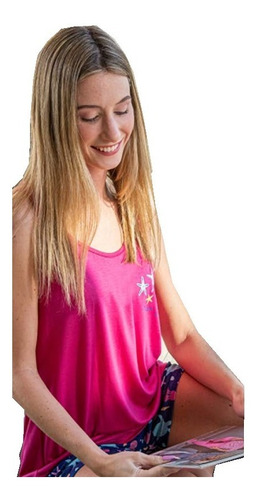 Pijama Musculosa Y Short Talles Grandes Susurro 3111