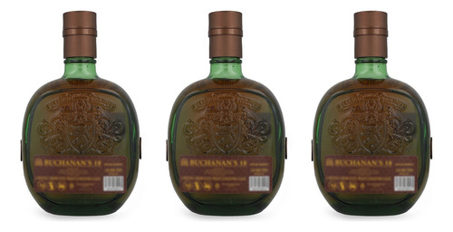 Paquete De 3 Whisky Buchanans Blend 18 Años Reserva Especial