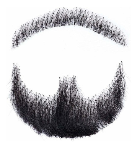 Barba Y Bigote Falsos Cabello Humano Maquillaje Barba