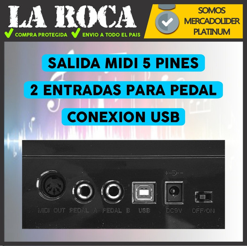 Imagen 6 de 10 de Teclado Controlador Parquer Midi490c Midi Usb 49 Teclas - Cuotas