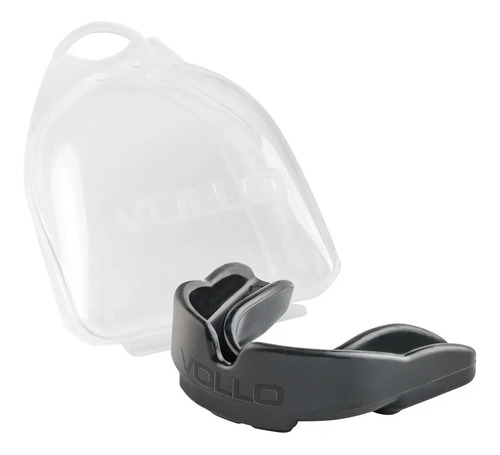 Protetor Bucal Preto Com Estojo Vm502-6 Vollo Sem Sabor