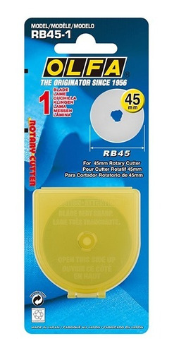 Lâmina De Aço Olfa Rb45-1 Circular Disco 45mm