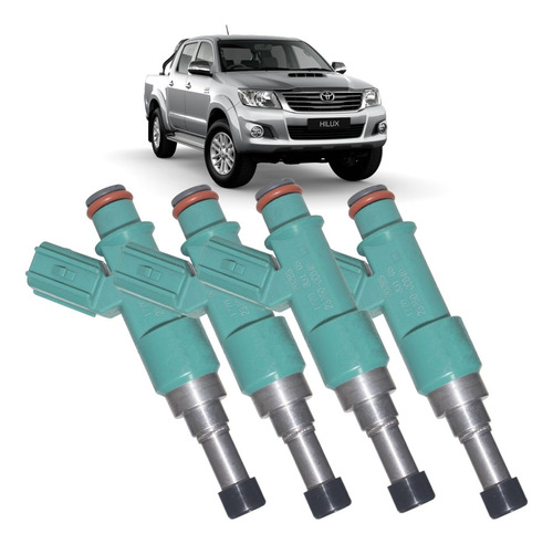 Kit 4 Bicos Injetores Toyota Hilux 2.7 Flex 232500c040