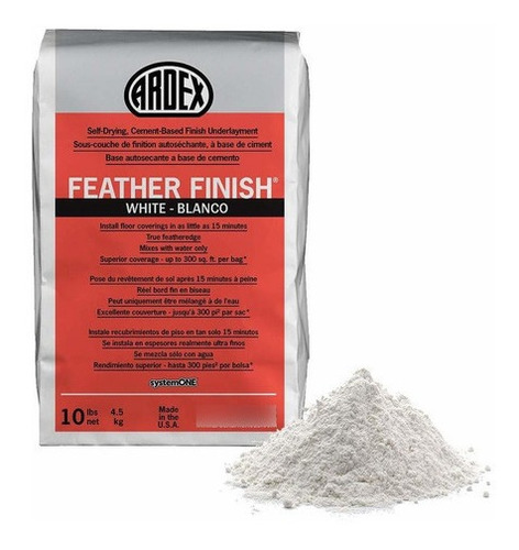 Ardex Feather Finish Blanco Bolsa 10 Lbs