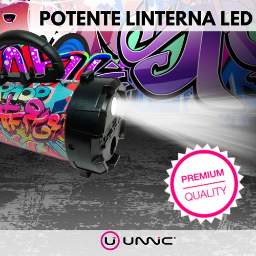 Parlante Bluetooth Portatil Unnic Usb Musica Sd 10w Linterna