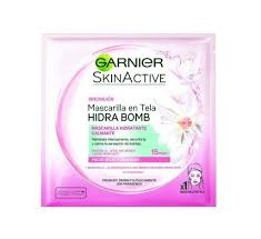 Crema Garnier Skinactive Hidra Bomb 1 Mascarilla En Tela