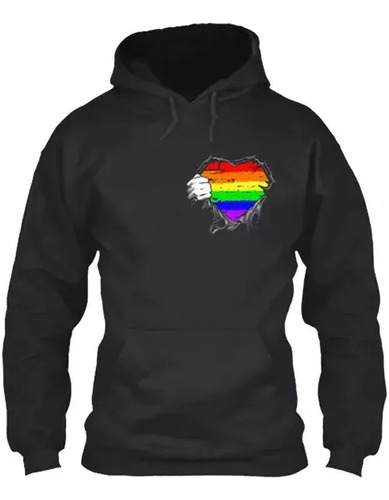 Buzo Canguro Corazon Arte Colores Lgbt Pride Unisex