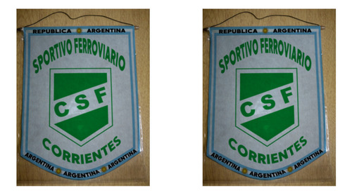 Banderin Mediano 27cm Sportivo Ferroviario Corrientes