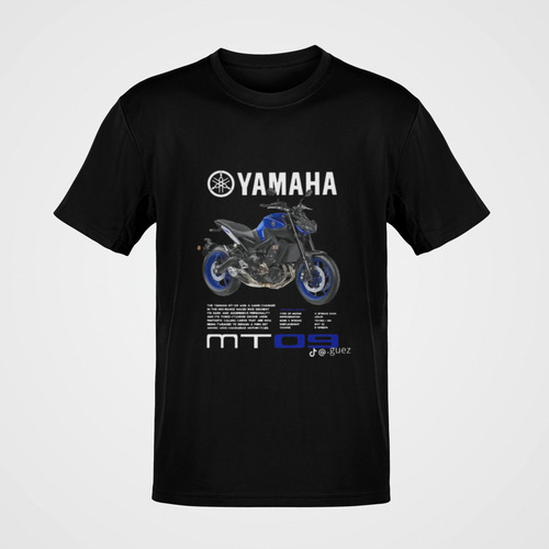 Camiseta Masculina Moto Yamaha Mt-09 Estampada 100% Algodão