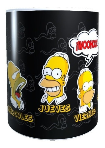Taza Los Simpson Homero Dias De La Semana