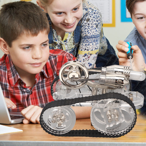 Maqueta De Motor Stirling, Novedosa E Interesante Forma De C