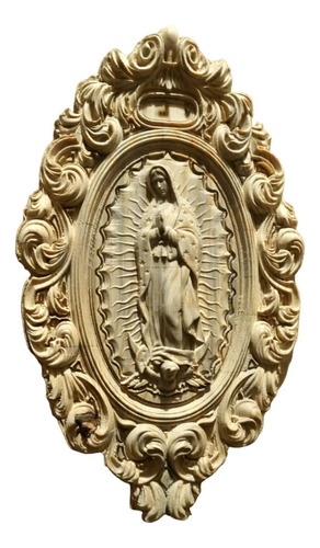 Virgen De Guadalupe Tallada En Madera