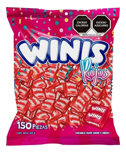2 Pzas Caramelo Suave Winis Rojos 345 G