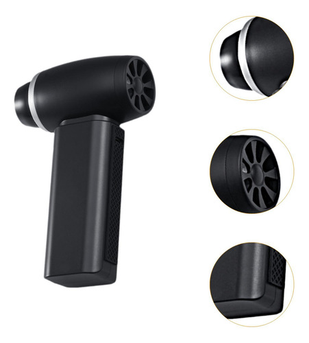 Ventilador De Mano, Secador De Cabello, Soplador Negro