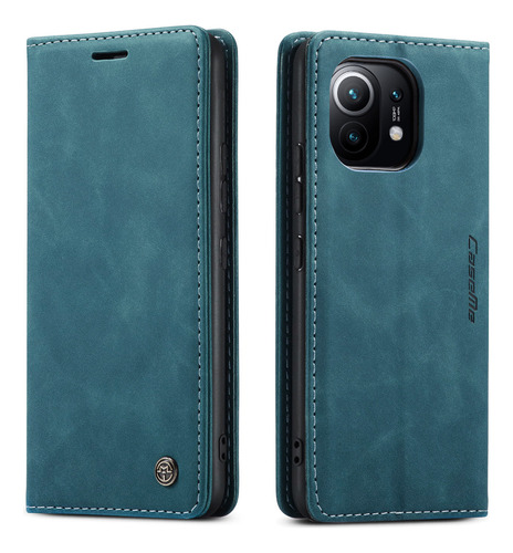 Forro Genérica xiaomi Leather case azul con diseño redmi note 8