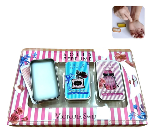 4 Pack (12pzs)d/perfume Solido N Crema C/fragancia Duradera