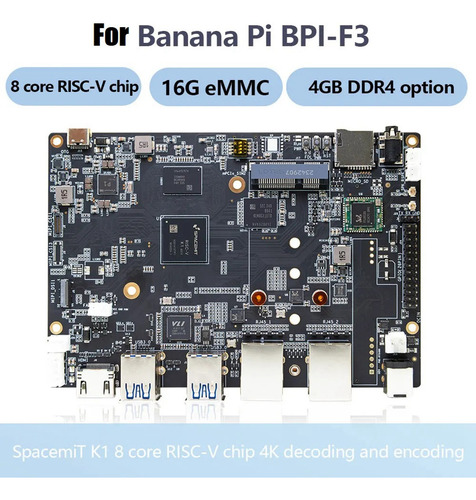 Para La Placa De Desarrollo Bananapi Bpi-f3, Spacemit K1, 8