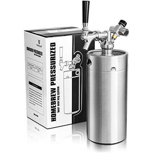 128 Oz Mini Barril Growler Presion De Acero Inoxidable ...