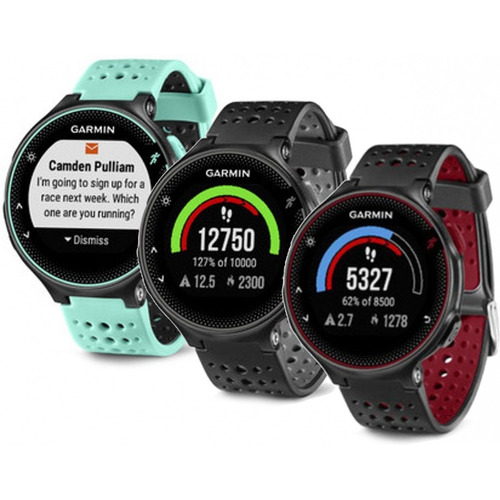 Relogio Gps Garmin Forerunner 235 Hrm Pulso Preto Cinza Verm