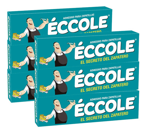 Pack 6 Adhesivo Eccole Para Zapatilla 9 Grs