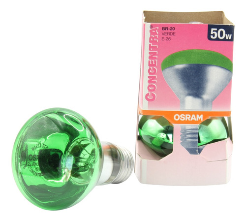 Pack De 6 Focos Osram Br20 50w 125v Verde E26 81621